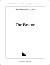 The Pasture SAATB choral sheet music cover